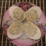 Яйца фаршированные зеленью